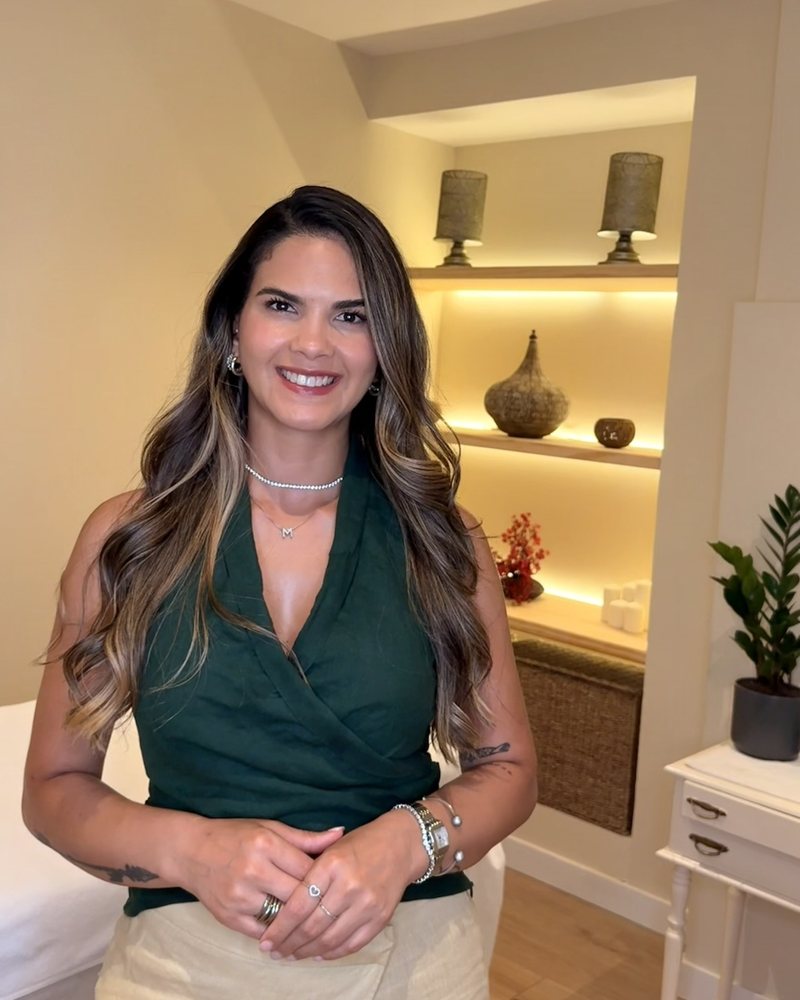 Maria in her treatment room